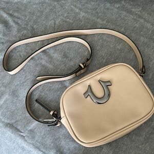 True Religion Cream Crossbody Bag